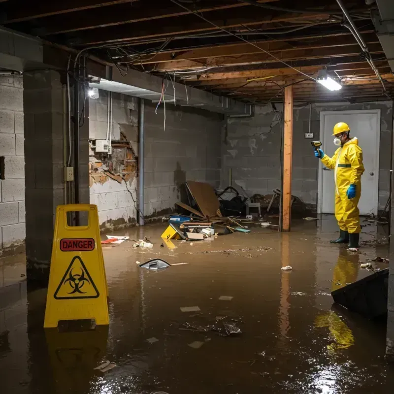 Flooded Basement Electrical Hazard in Pulaski, NY Property